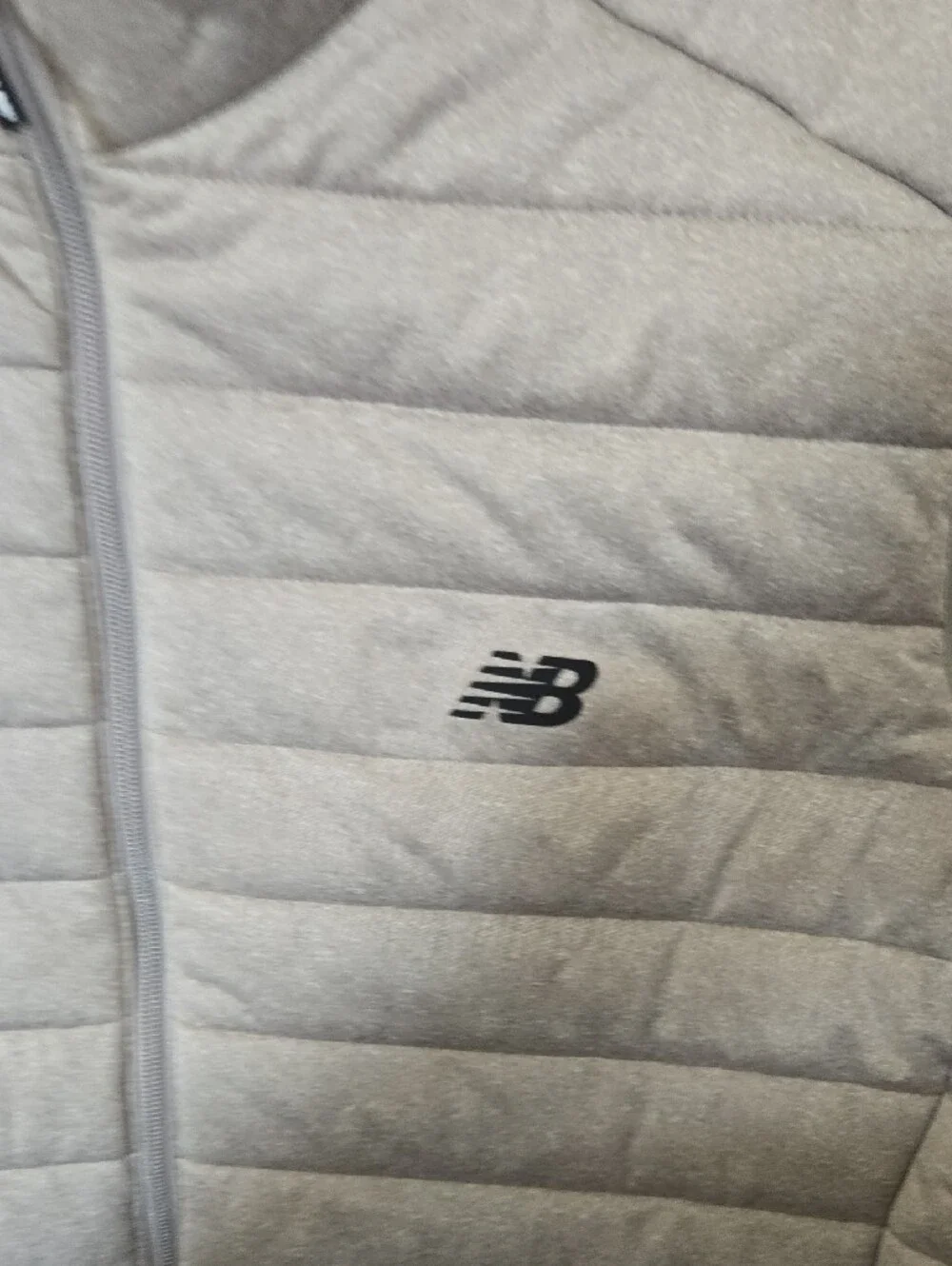 New Balance Men's Light Gray Quilted Vest